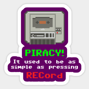 C64 Piracy! Sticker
